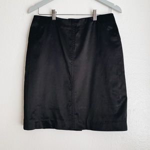 Faux Satin Skirt